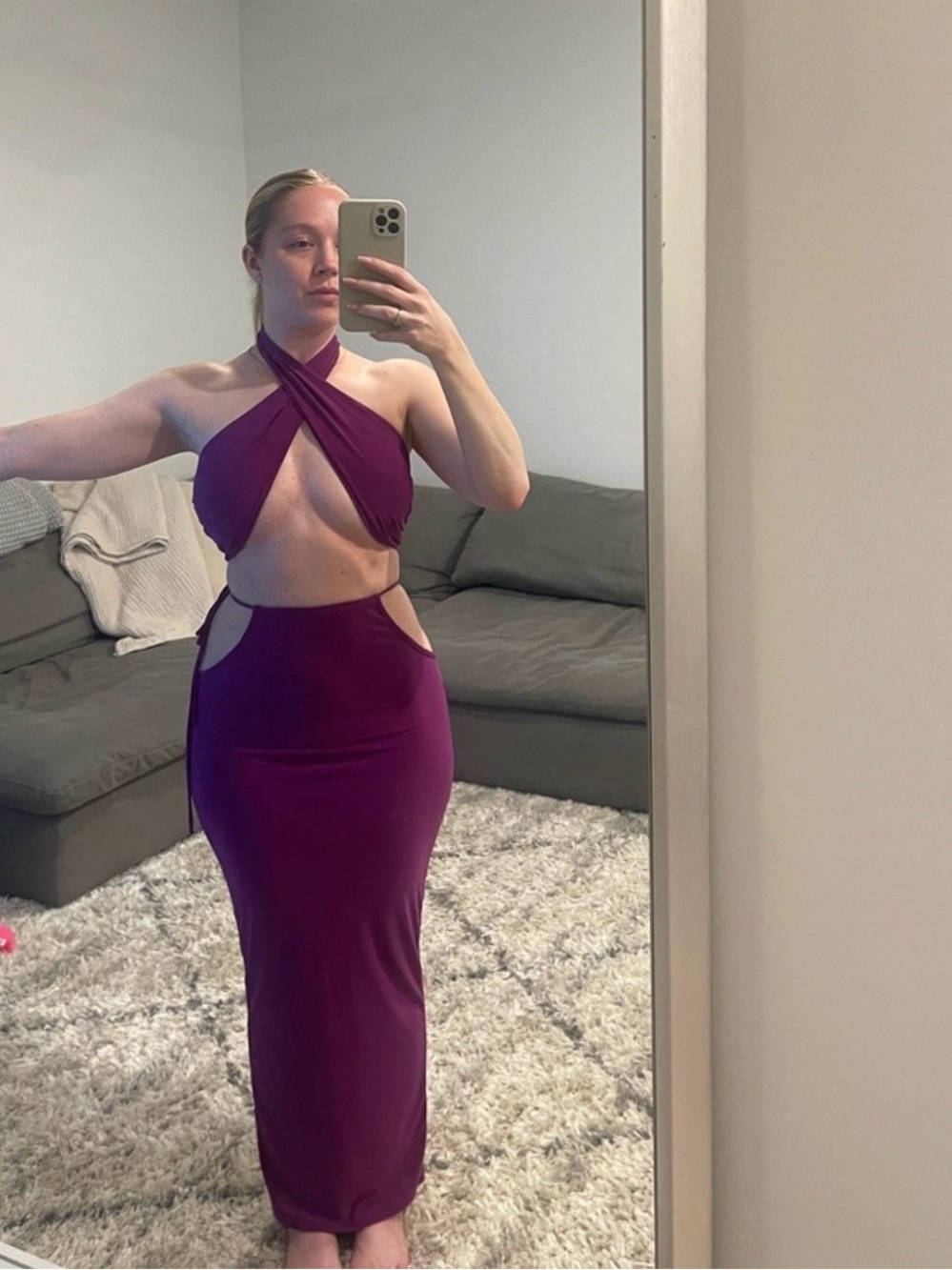 Purple Skirt Set